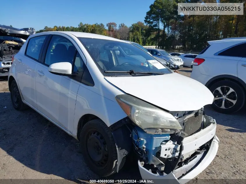 2016 Toyota Yaris L VIN: VNKKTUD33GA056215 Lot: 40689350