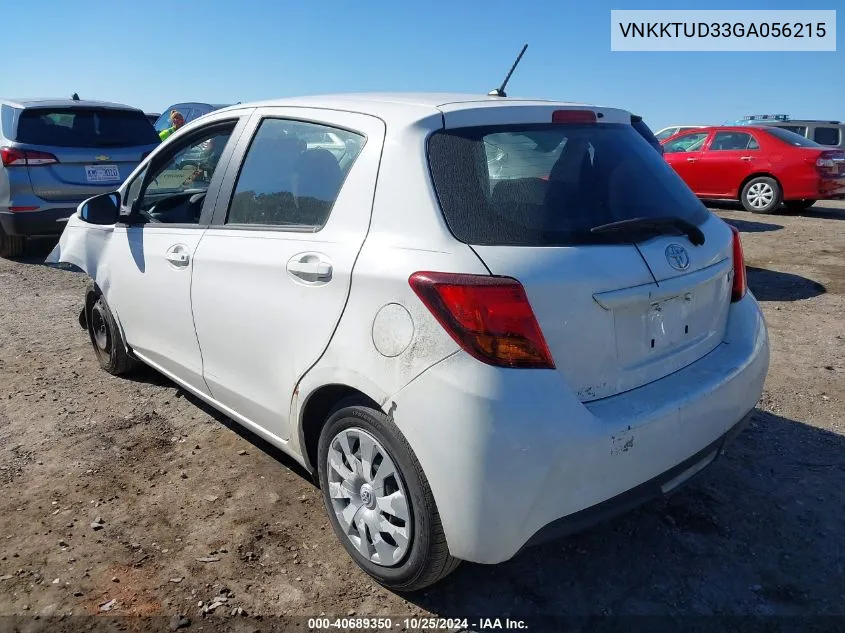 2016 Toyota Yaris L VIN: VNKKTUD33GA056215 Lot: 40689350