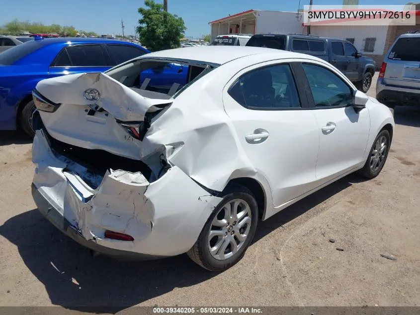 3MYDLBYV9HY172616 2017 Toyota Yaris Ia