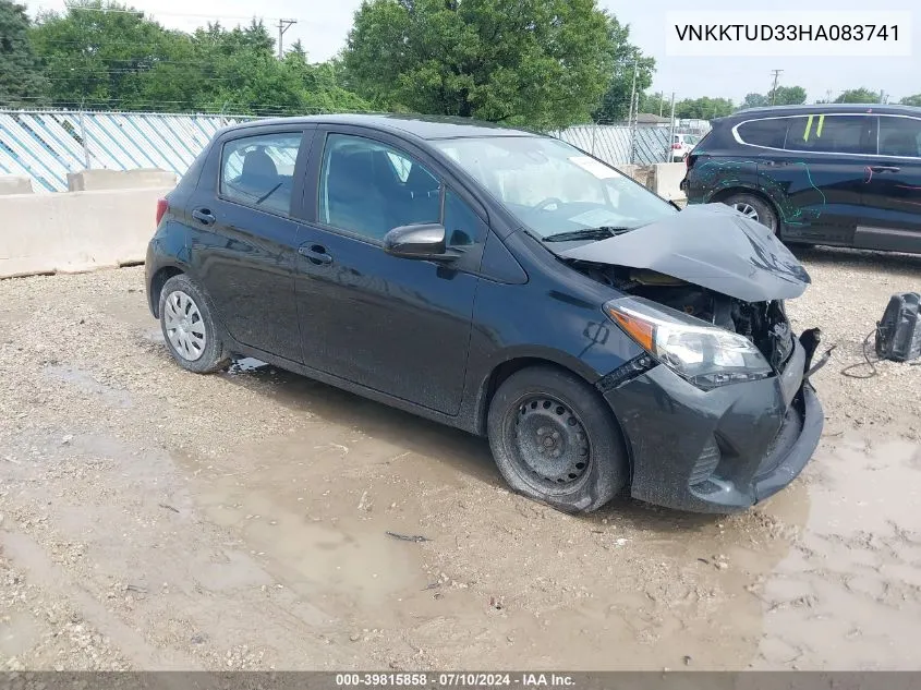 VNKKTUD33HA083741 2017 Toyota Yaris L