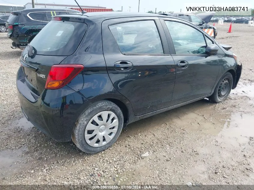 VNKKTUD33HA083741 2017 Toyota Yaris L