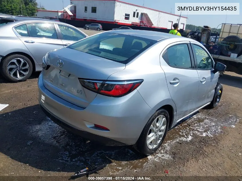 3MYDLBYV3HY154435 2017 Toyota Yaris Ia