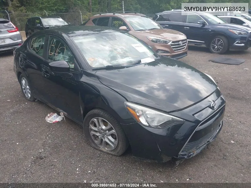 3MYDLBYV9HY188623 2017 Toyota Yaris Ia