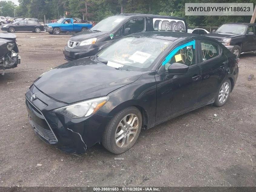 3MYDLBYV9HY188623 2017 Toyota Yaris Ia