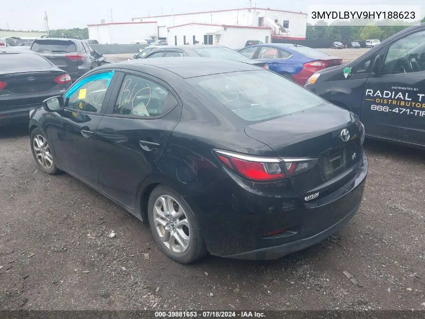 3MYDLBYV9HY188623 2017 Toyota Yaris Ia