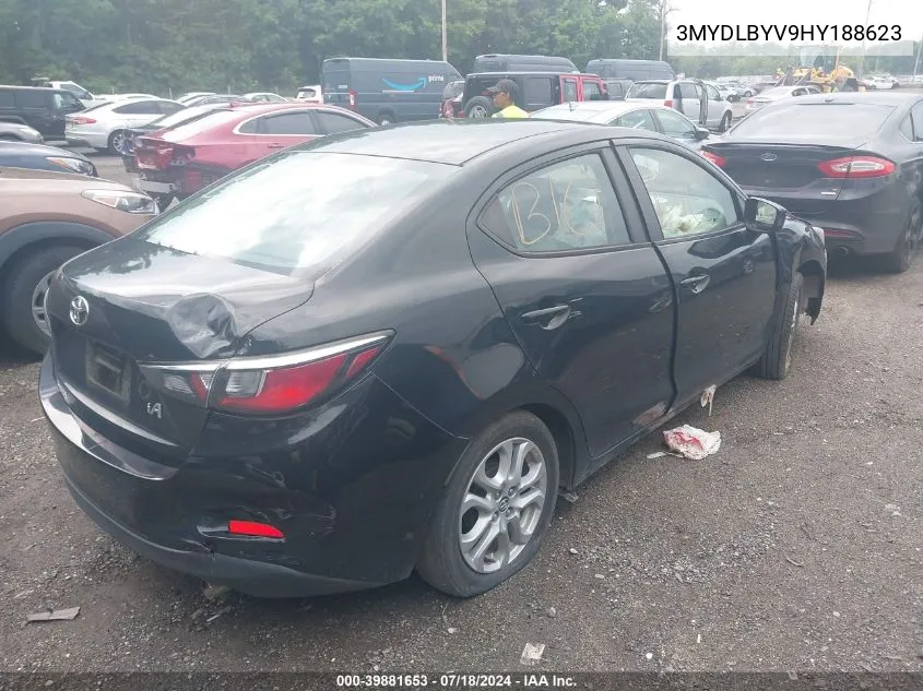 3MYDLBYV9HY188623 2017 Toyota Yaris Ia