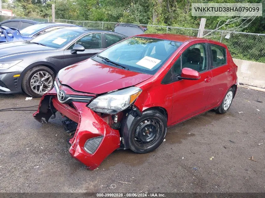 VNKKTUD38HA079099 2017 Toyota Yaris L