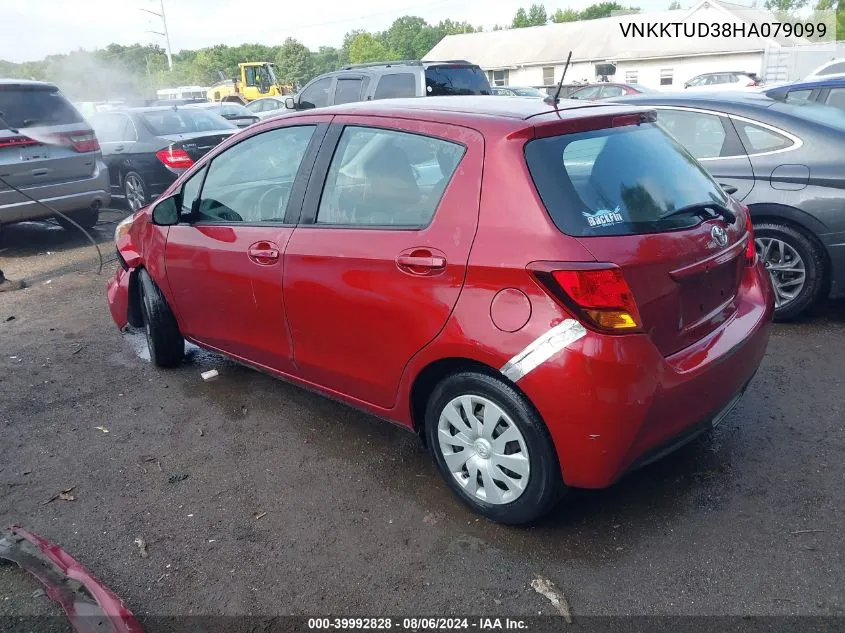 VNKKTUD38HA079099 2017 Toyota Yaris L