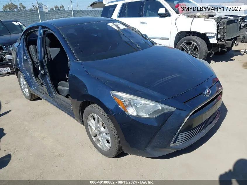 3MYDLBYV4HY177027 2017 Toyota Yaris Ia