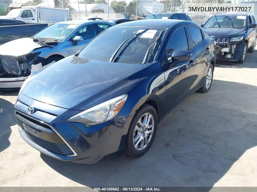 3MYDLBYV4HY177027 2017 Toyota Yaris Ia