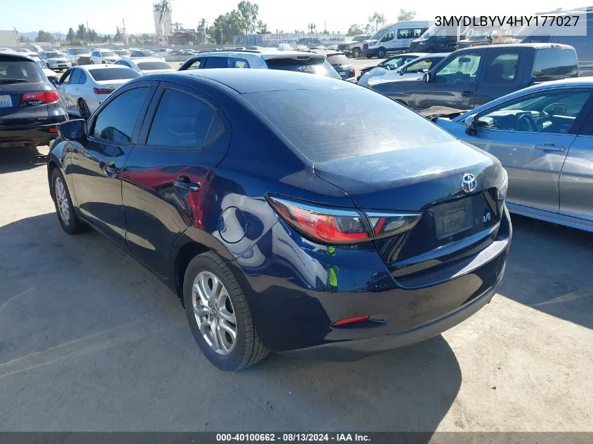 3MYDLBYV4HY177027 2017 Toyota Yaris Ia