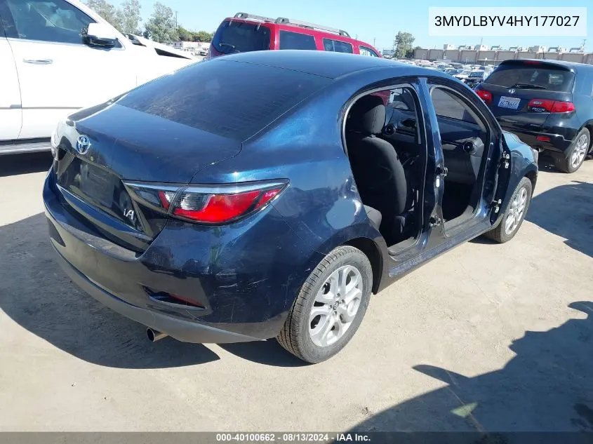 3MYDLBYV4HY177027 2017 Toyota Yaris Ia