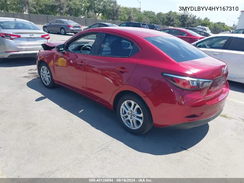 3MYDLBYV4HY167310 2017 Toyota Yaris Ia