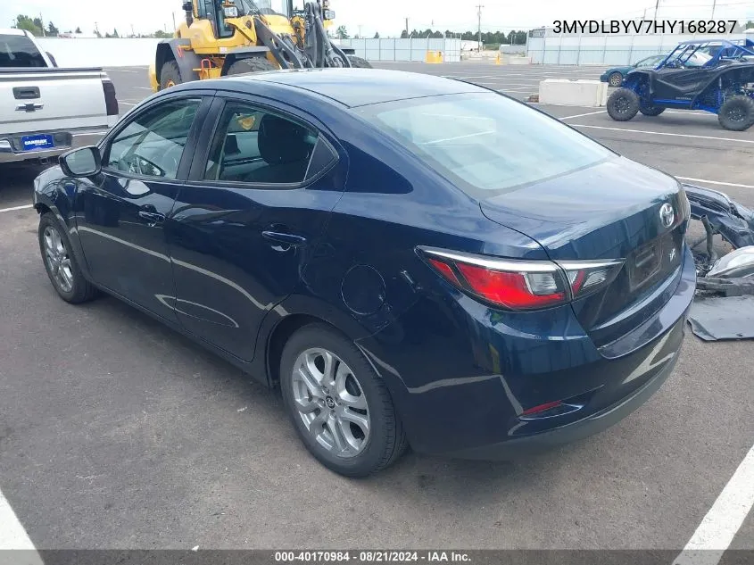 3MYDLBYV7HY168287 2017 Toyota Yaris Ia