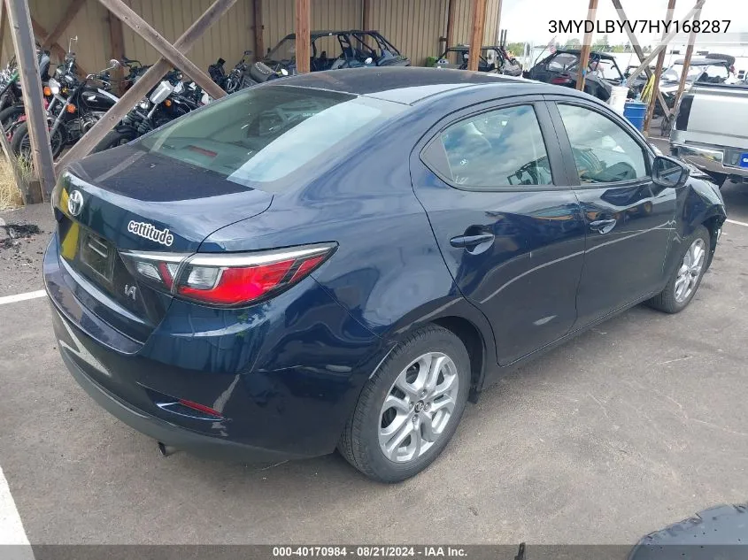 3MYDLBYV7HY168287 2017 Toyota Yaris Ia