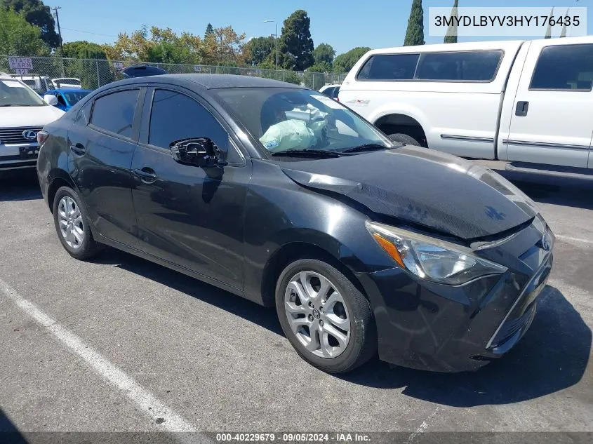 2017 Toyota Yaris Ia VIN: 3MYDLBYV3HY176435 Lot: 40229679