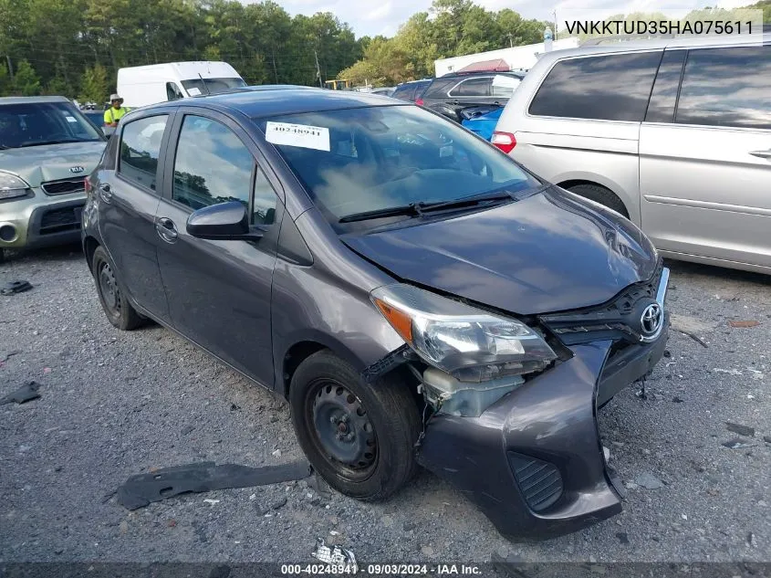 VNKKTUD35HA075611 2017 Toyota Yaris L