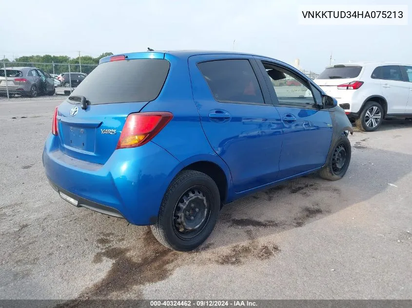 2017 Toyota Yaris L VIN: VNKKTUD34HA075213 Lot: 40324462