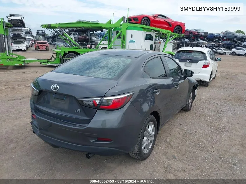 3MYDLBYV8HY159999 2017 Toyota Yaris Ia