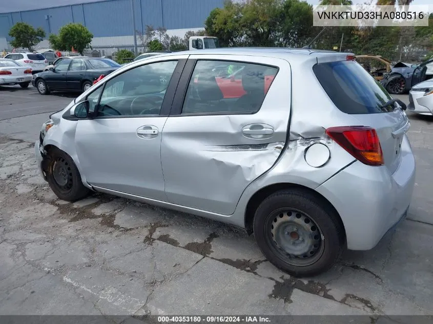 2017 Toyota Yaris L VIN: VNKKTUD33HA080516 Lot: 40353180