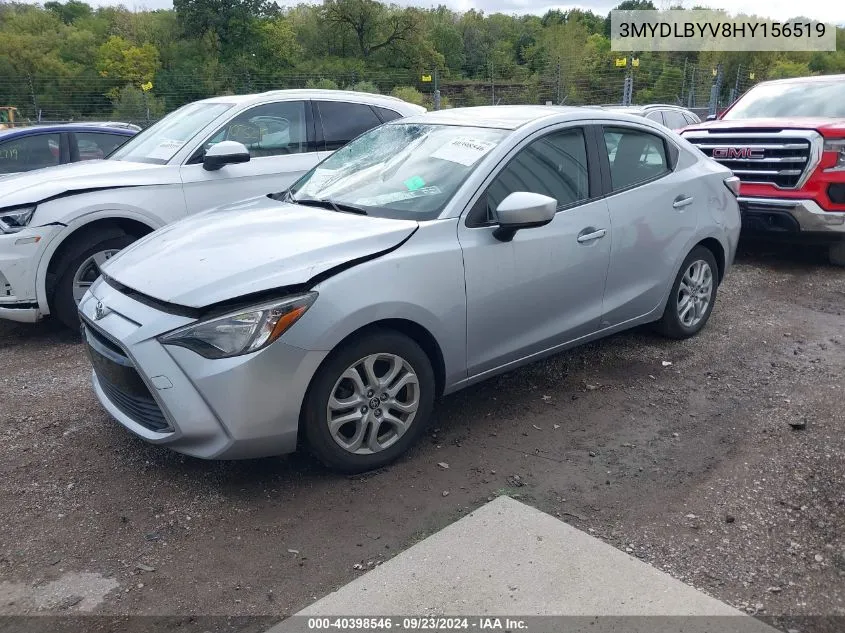 3MYDLBYV8HY156519 2017 Toyota Yaris Ia