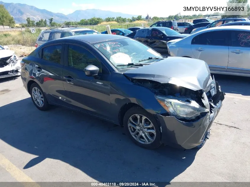 3MYDLBYV5HY166893 2017 Toyota Yaris Ia