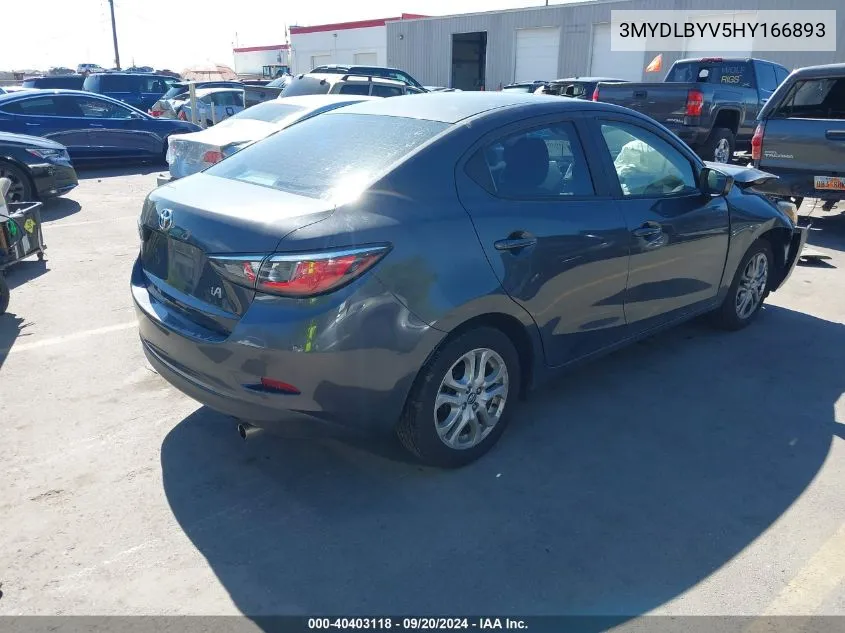 3MYDLBYV5HY166893 2017 Toyota Yaris Ia