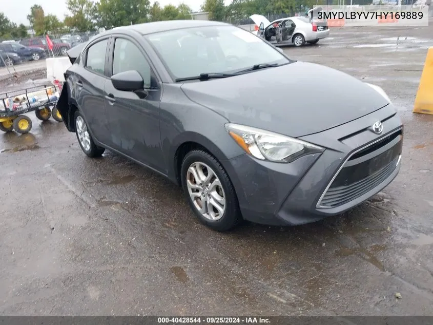 3MYDLBYV7HY169889 2017 Toyota Yaris Ia