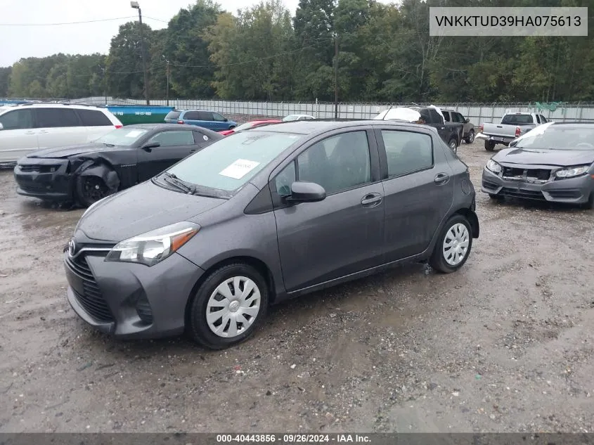 2017 Toyota Yaris L VIN: VNKKTUD39HA075613 Lot: 40443856