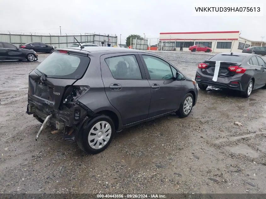 VNKKTUD39HA075613 2017 Toyota Yaris L