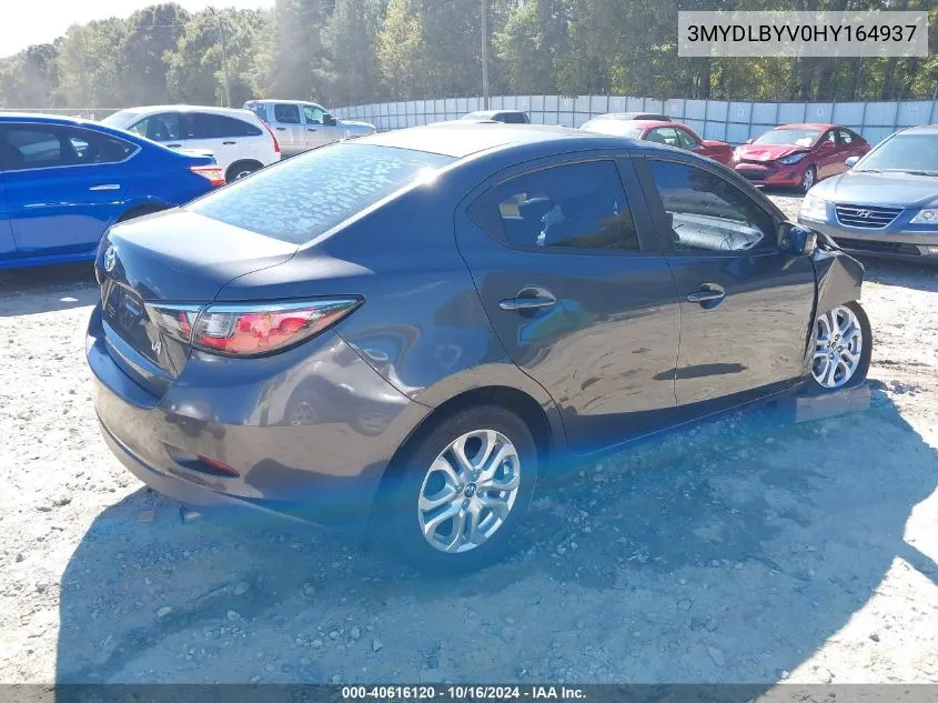 3MYDLBYV0HY164937 2017 Toyota Yaris Ia