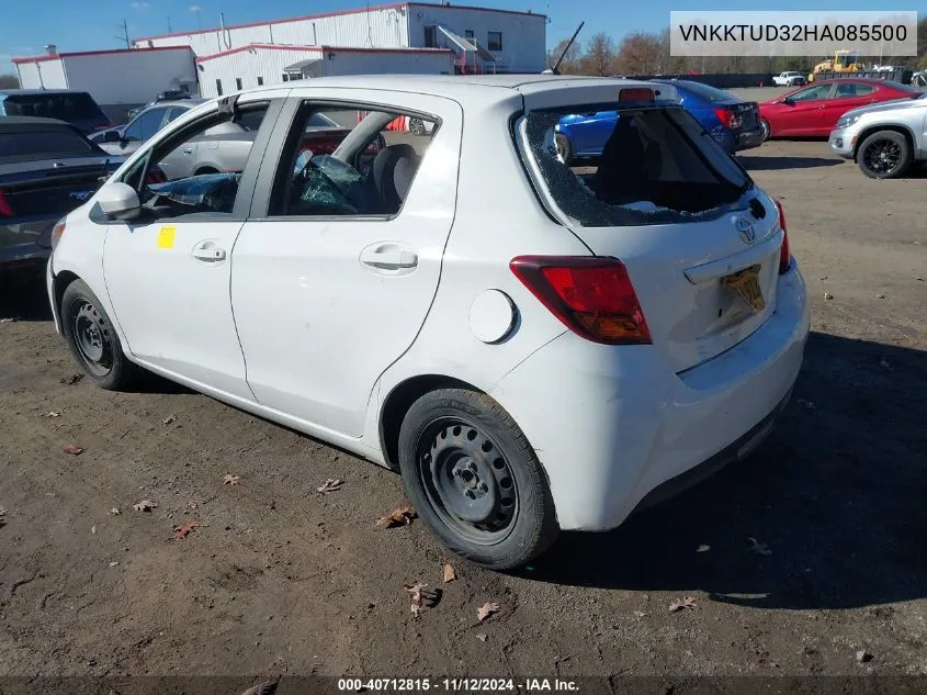 2017 Toyota Yaris L VIN: VNKKTUD32HA085500 Lot: 40712815