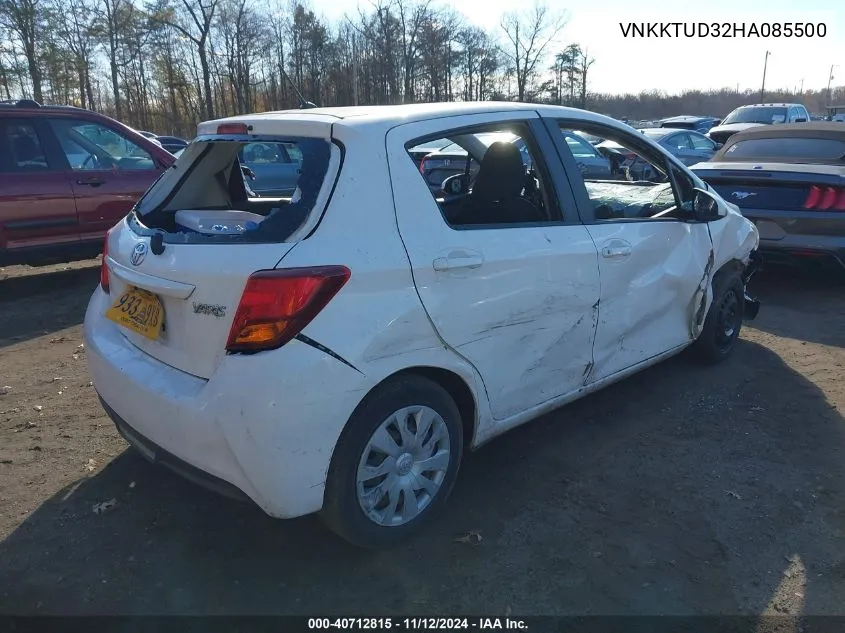 2017 Toyota Yaris L VIN: VNKKTUD32HA085500 Lot: 40712815