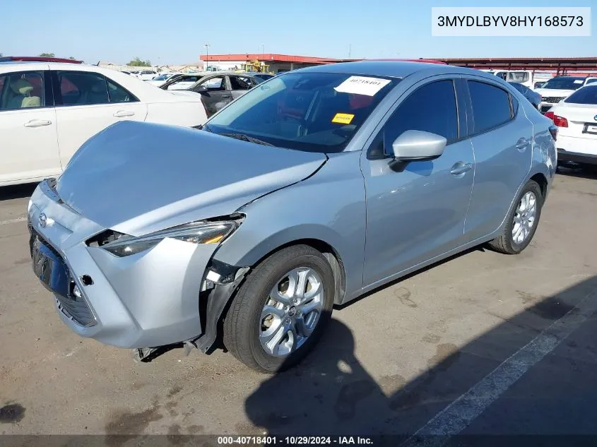 2017 Toyota Yaris Ia VIN: 3MYDLBYV8HY168573 Lot: 40718401