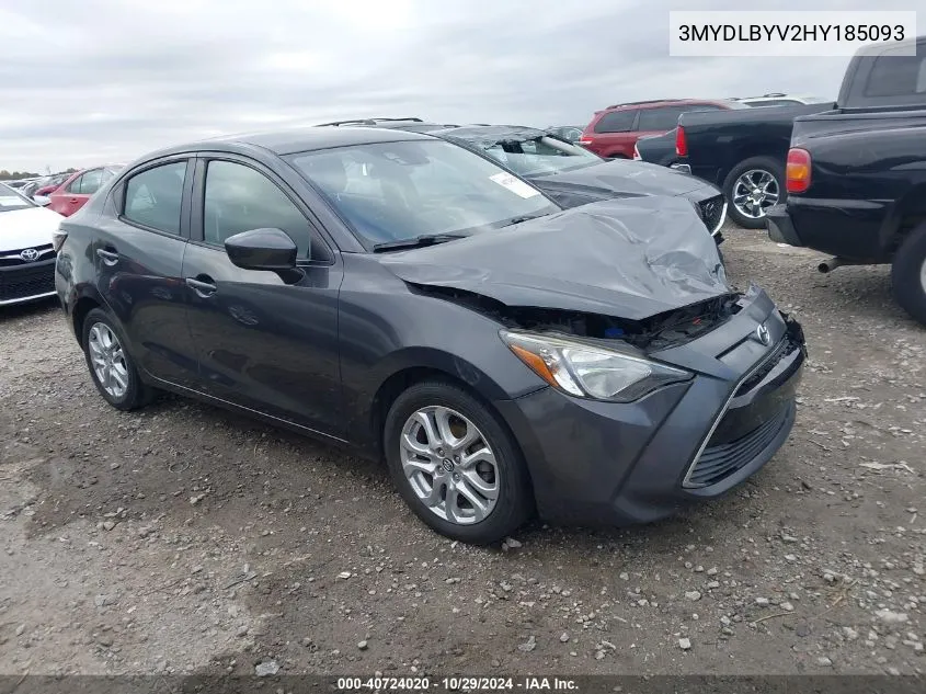 3MYDLBYV2HY185093 2017 Toyota Yaris Ia