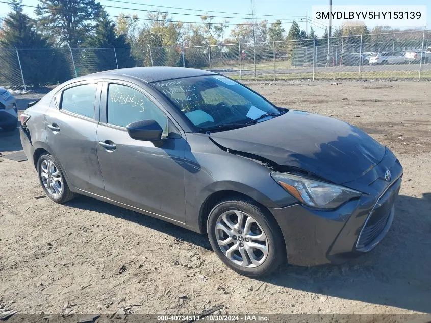 2017 Toyota Yaris Ia VIN: 3MYDLBYV5HY153139 Lot: 40734513