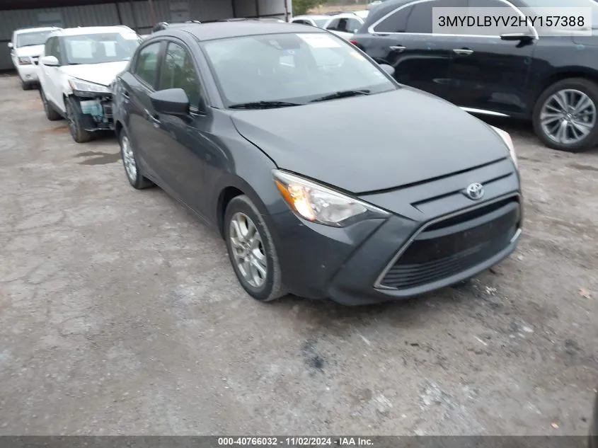 2017 Toyota Yaris Ia VIN: 3MYDLBYV2HY157388 Lot: 40766032