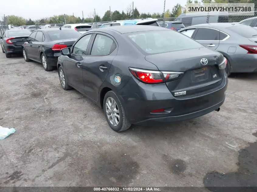 2017 Toyota Yaris Ia VIN: 3MYDLBYV2HY157388 Lot: 40766032