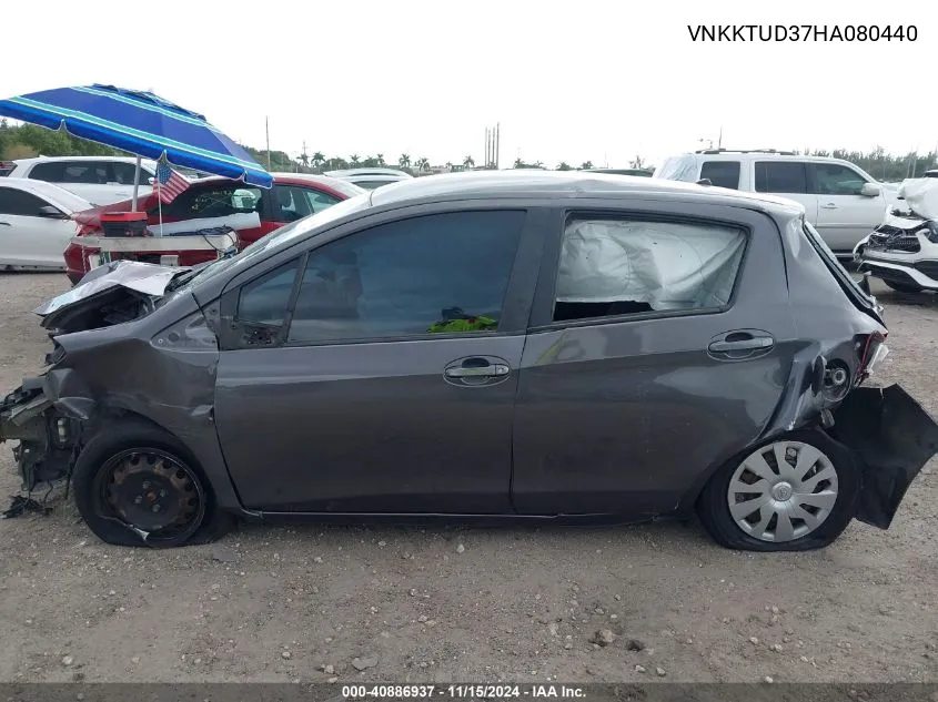 2017 Toyota Yaris L VIN: VNKKTUD37HA080440 Lot: 40886937