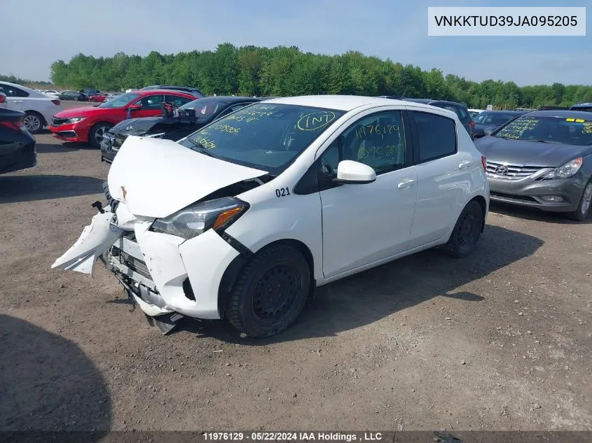 VNKKTUD39JA095205 2018 Toyota Yaris