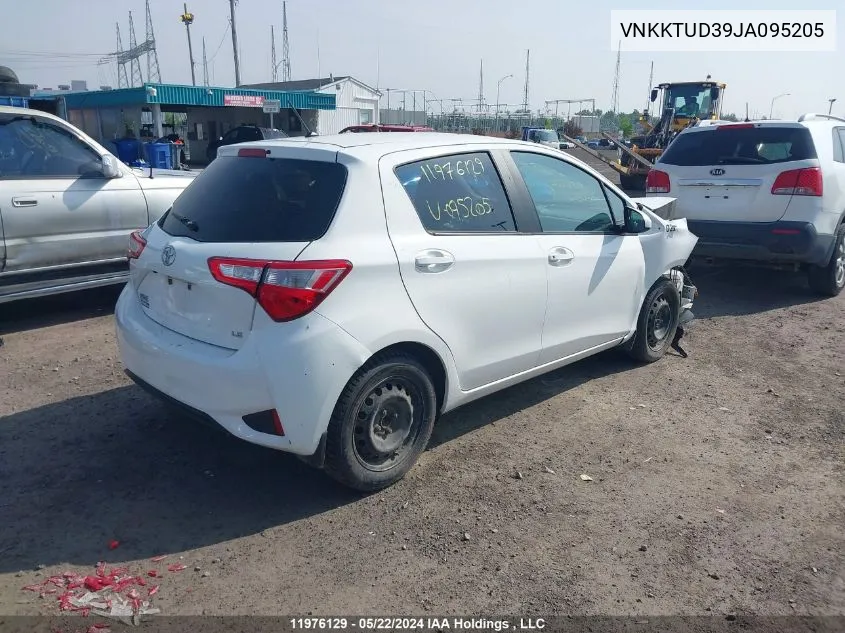 VNKKTUD39JA095205 2018 Toyota Yaris