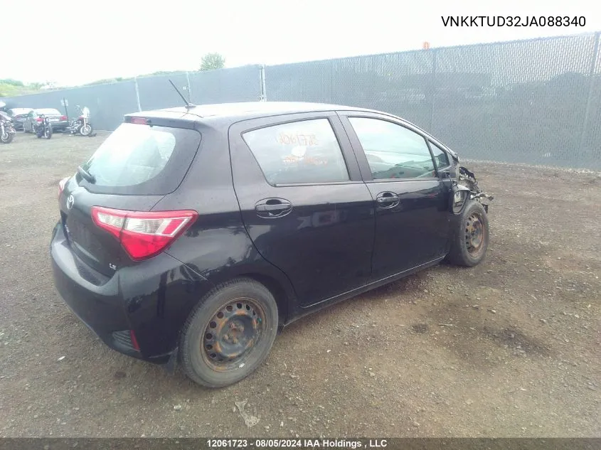 2018 Toyota Yaris L/Le/Se VIN: VNKKTUD32JA088340 Lot: 12061723