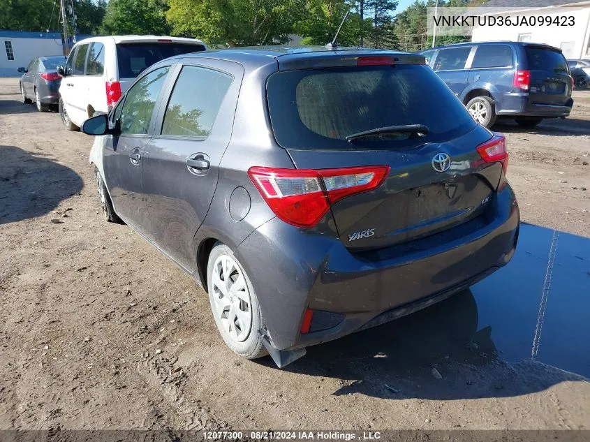 VNKKTUD36JA099423 2018 Toyota Yaris L/Le/Se