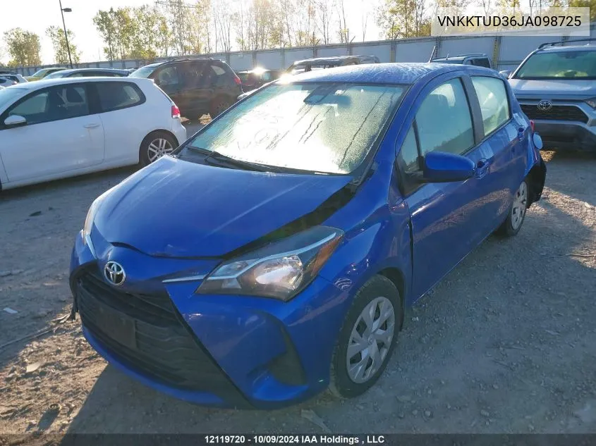 2018 Toyota Yaris L/Le/Se VIN: VNKKTUD36JA098725 Lot: 12119720