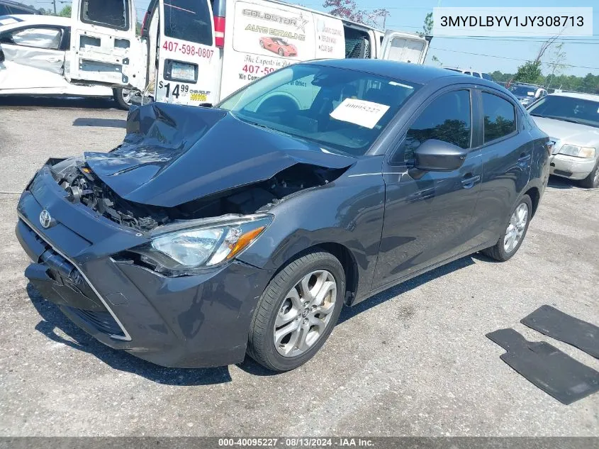 2018 Toyota Yaris Ia VIN: 3MYDLBYV1JY308713 Lot: 40095227