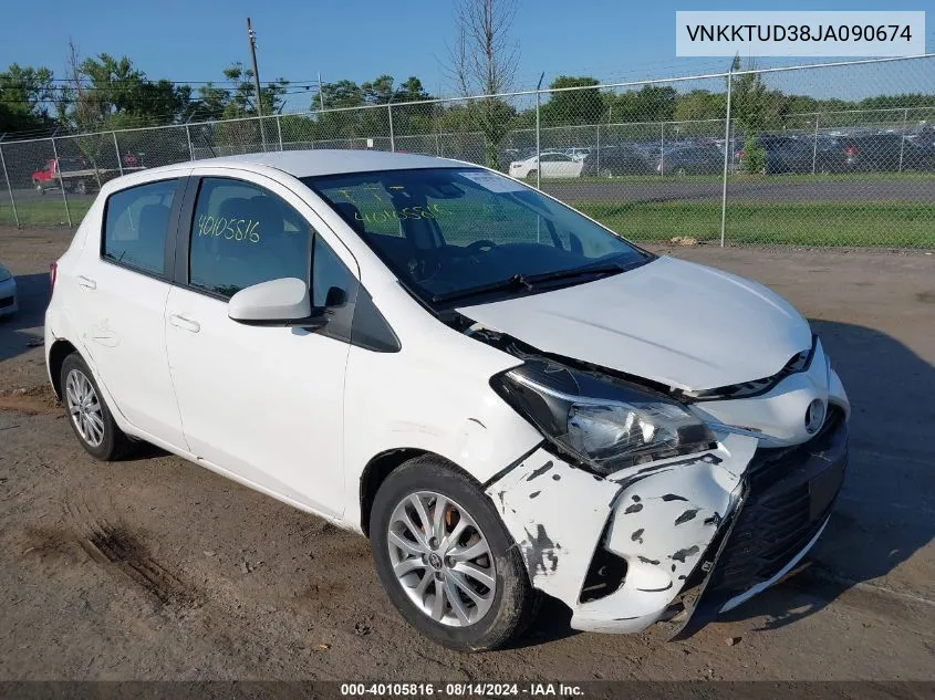 VNKKTUD38JA090674 2018 Toyota Yaris Le