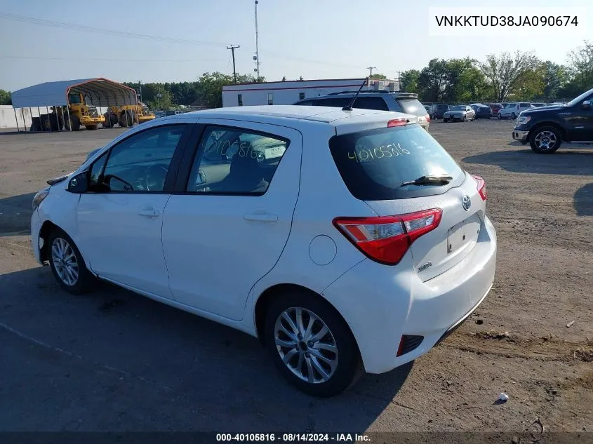 VNKKTUD38JA090674 2018 Toyota Yaris Le