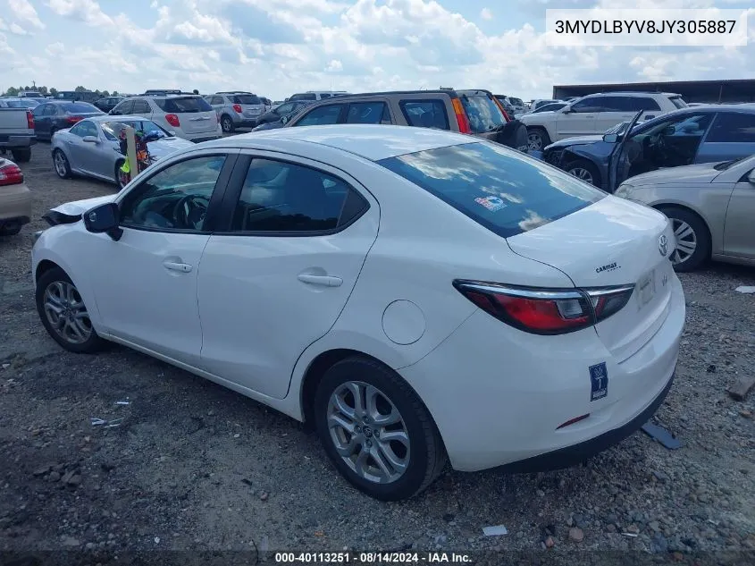 3MYDLBYV8JY305887 2018 Toyota Yaris Ia