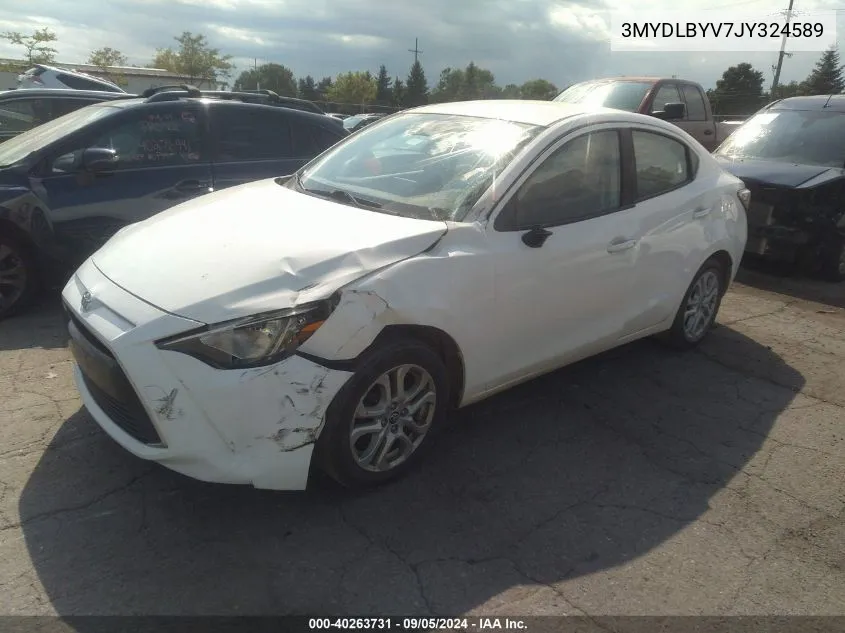 2018 Toyota Yaris Ia VIN: 3MYDLBYV7JY324589 Lot: 40263731