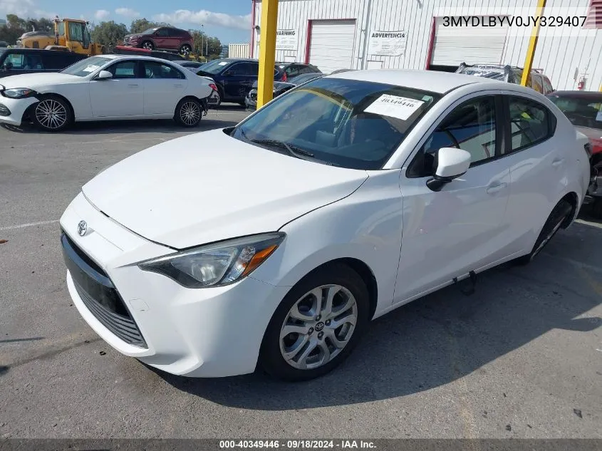 3MYDLBYV0JY329407 2018 Toyota Yaris Ia